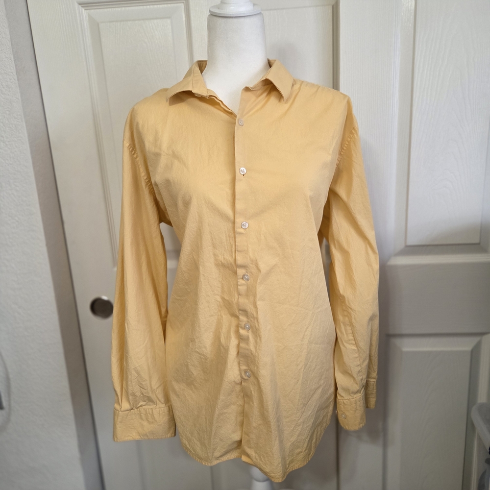 Alfani Men's Casual Yellow Button Down Shirt